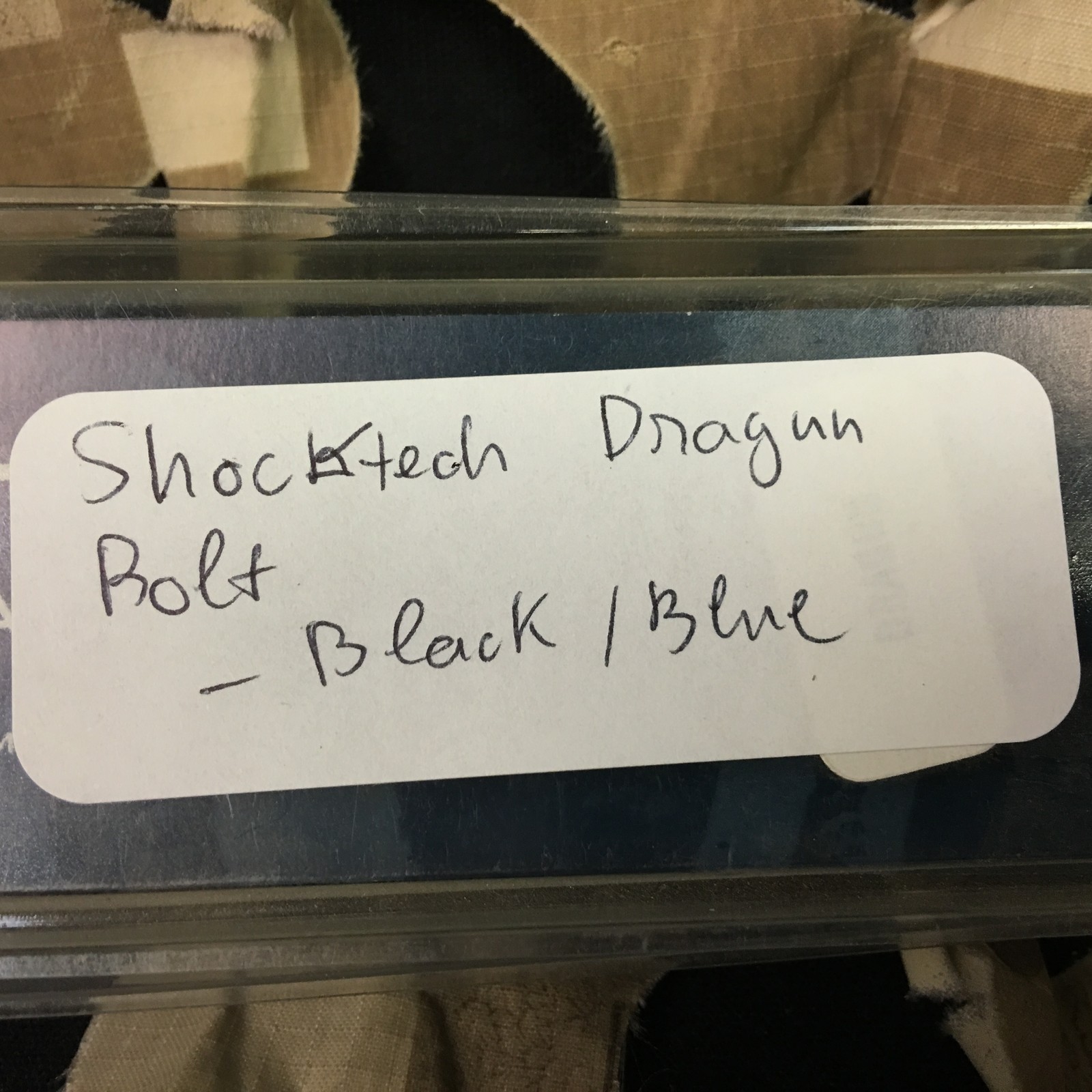 NEW Shocktech Dragun Upgrade Bolt - Black/Blue