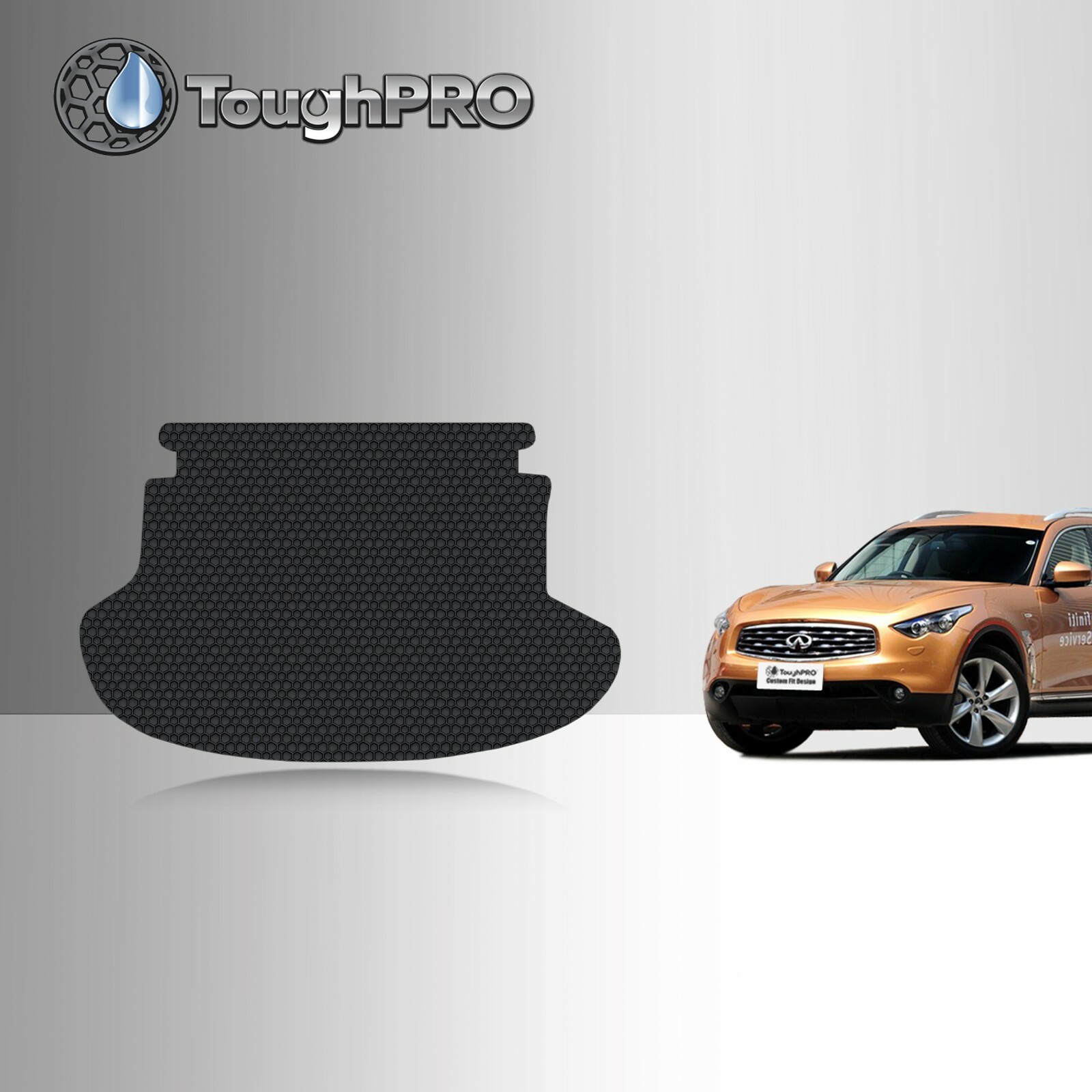 ToughPRO Cargo Mat Black For Infiniti FX50 All Weather Custom Fit 2009-2013