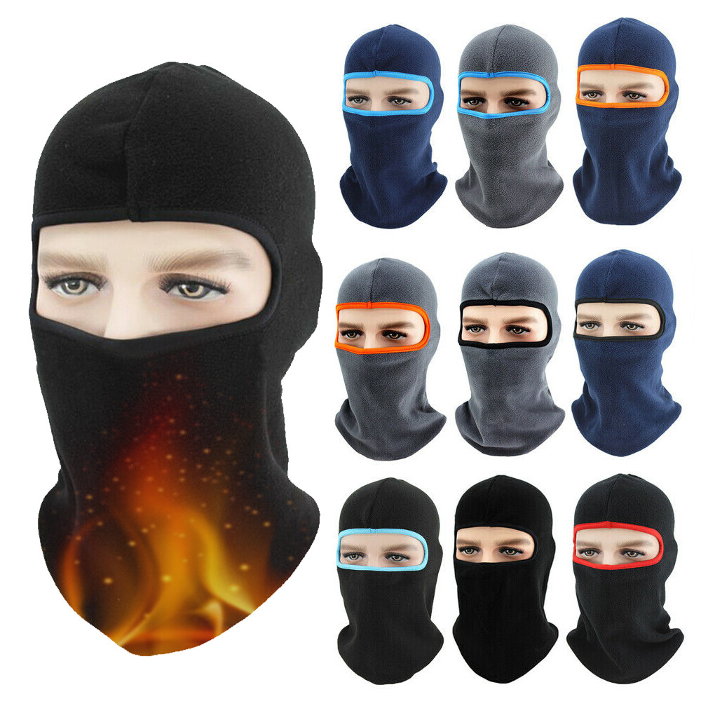 Mens Women Winter Fleece Ski Mask Balaclava Windproof Headwear Thermal Face Mask