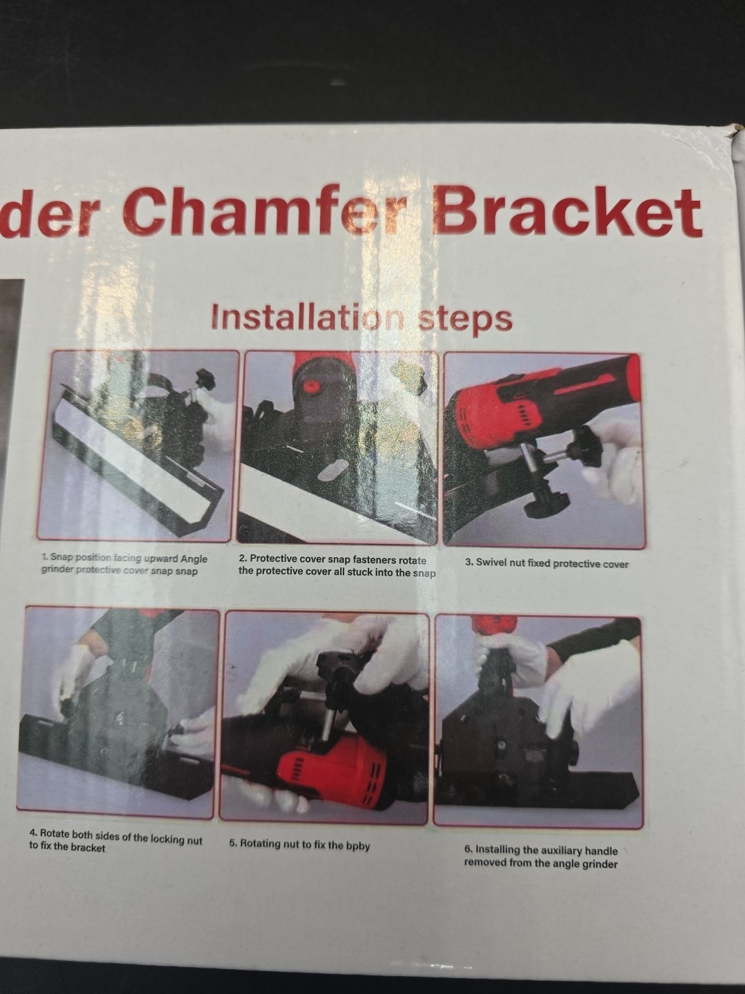 Angle Grinder Chamfer Bracket 45 Degree Tile Cutting Machine Chamfering Tool