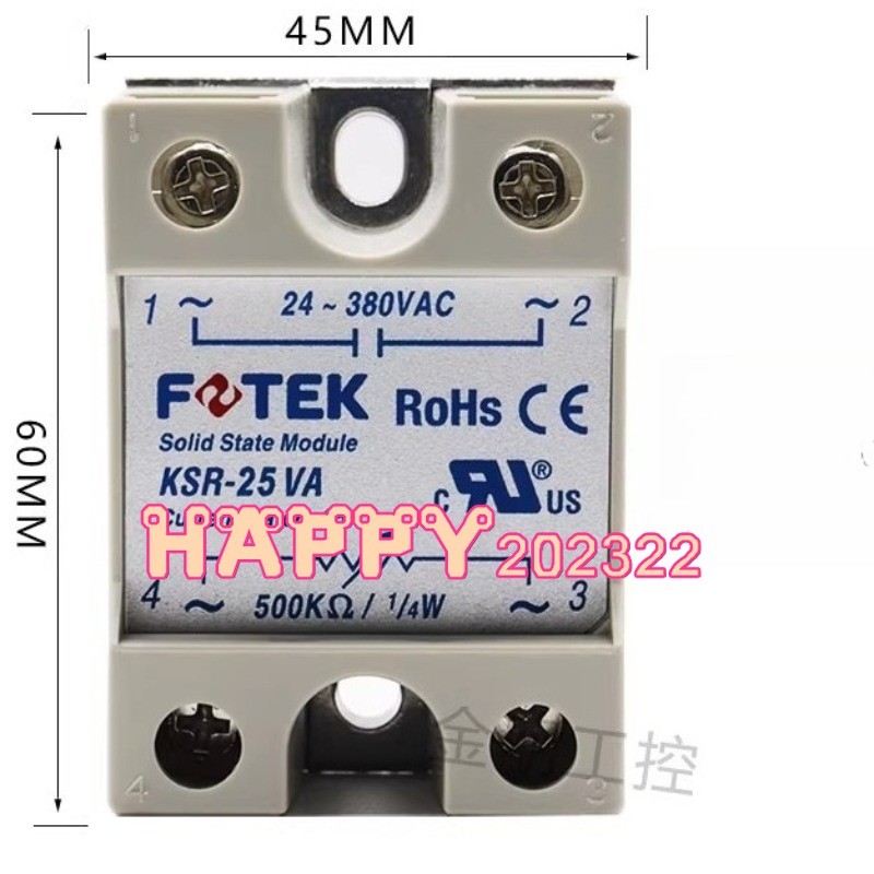 1PC NEW FOTEK KSR-25VA Relay #CL
