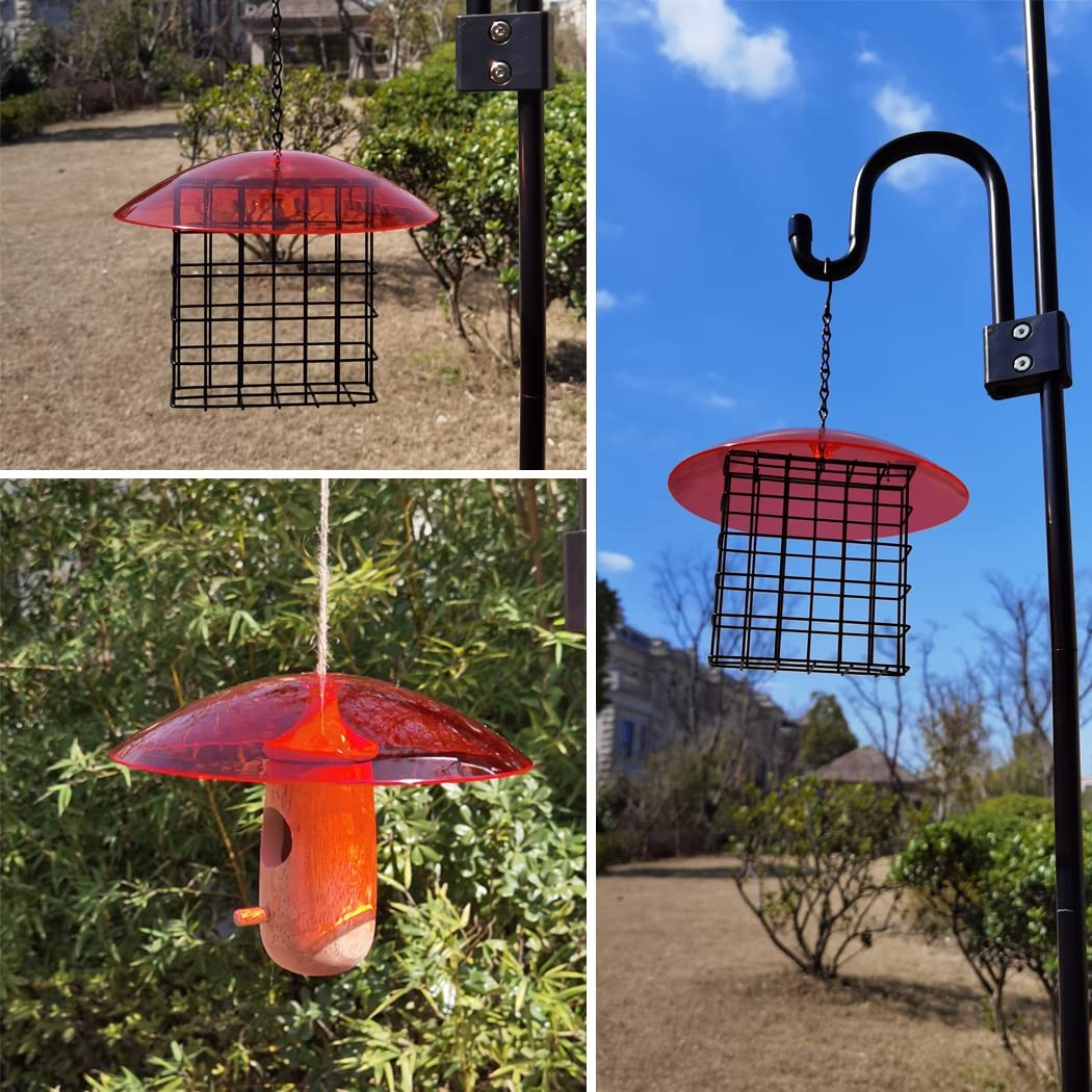 8" Mini Weather Guard for Bird Feeder - Small Protective Dome 1PC/Pack, Red