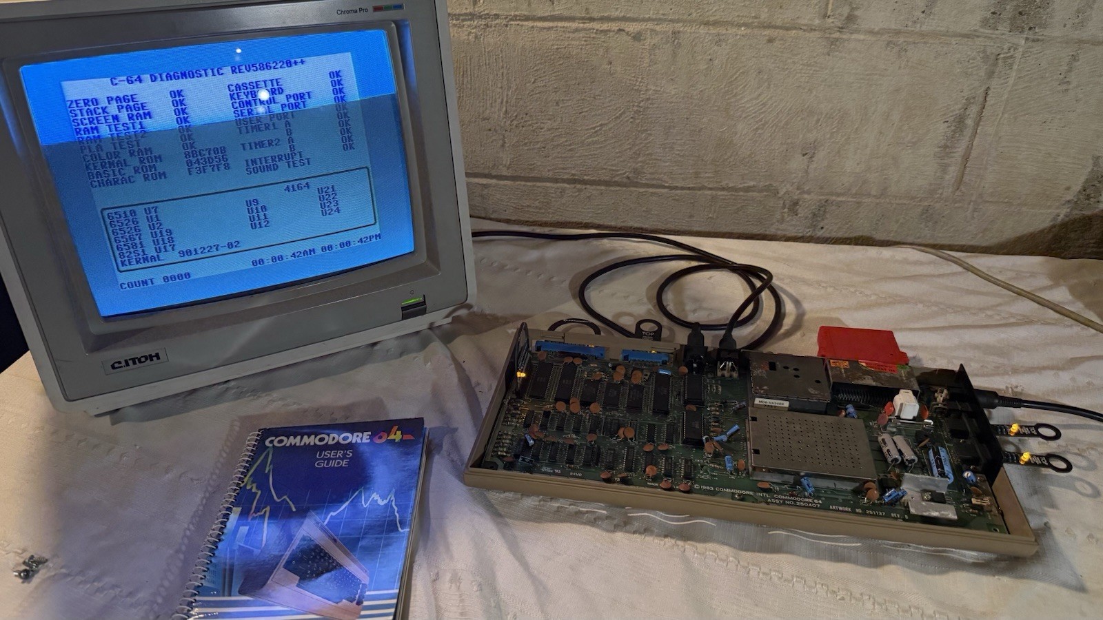 RESTORED Retro Commodore 64 Home Computer C64 Vintage Video Game System