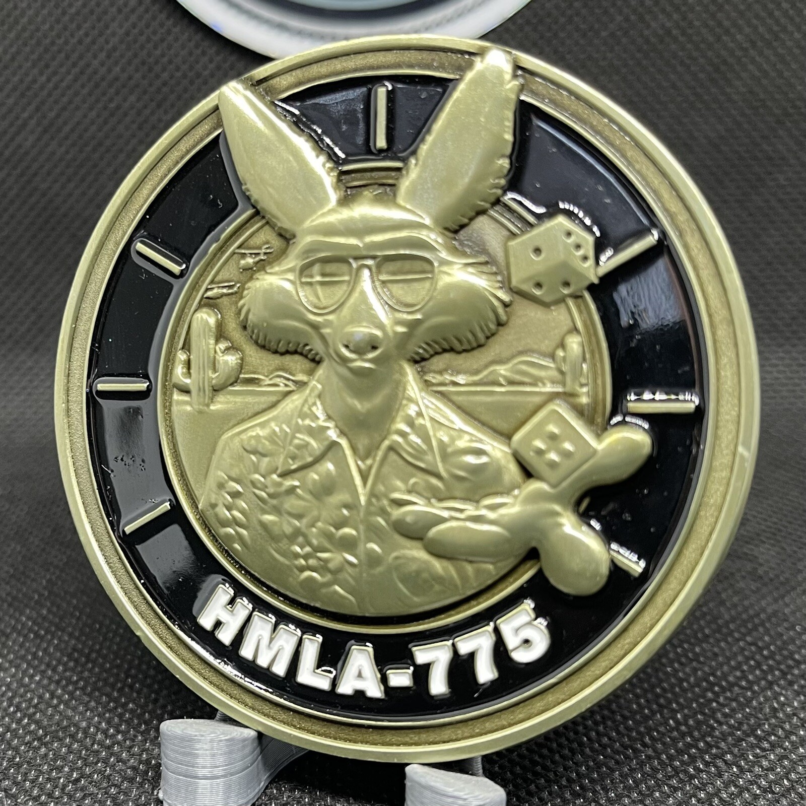 HMLA-775 Coyote Alumnus Military Challenge Coin