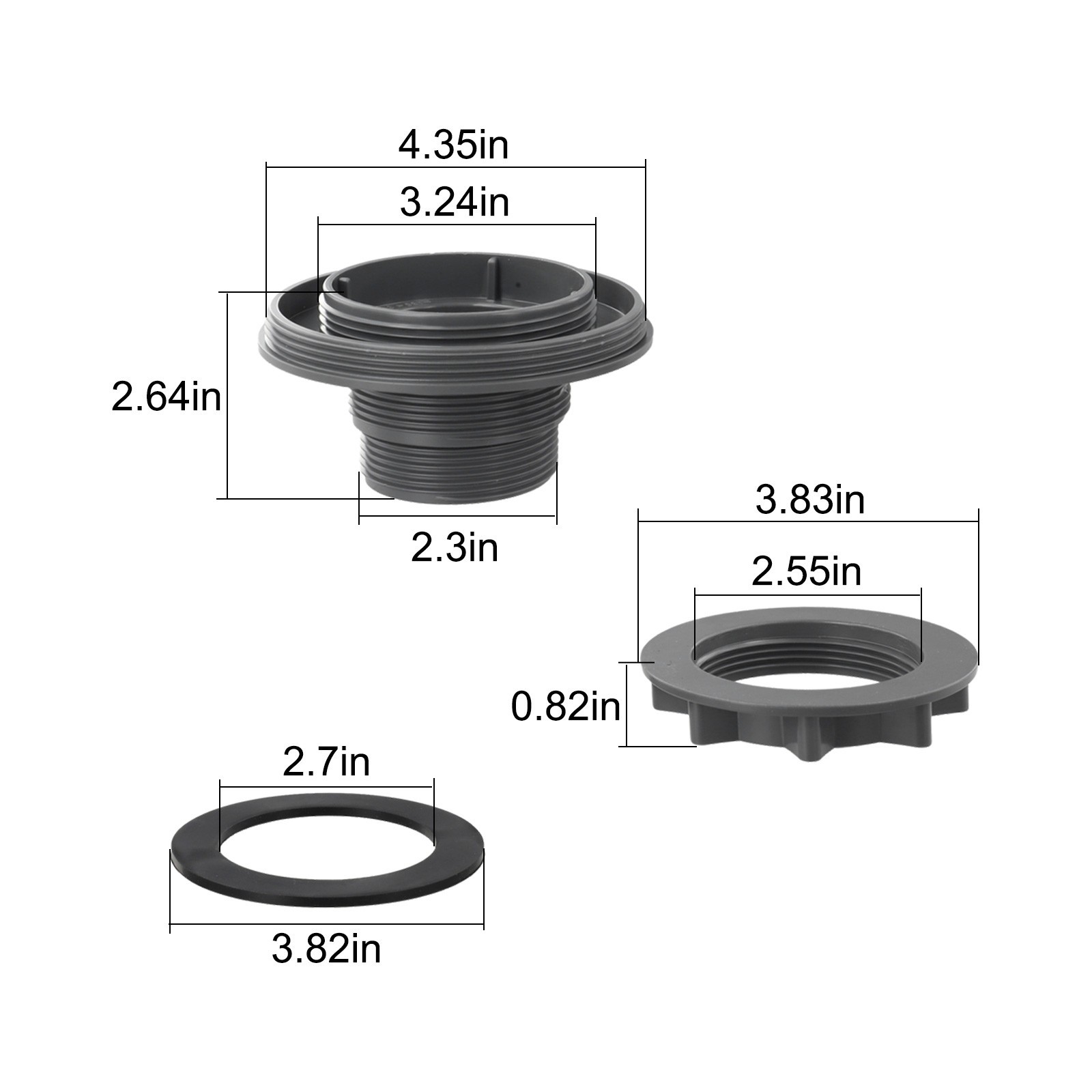 Quality Threaded Strainer Connector for Reliable Connection in For Intex Pools