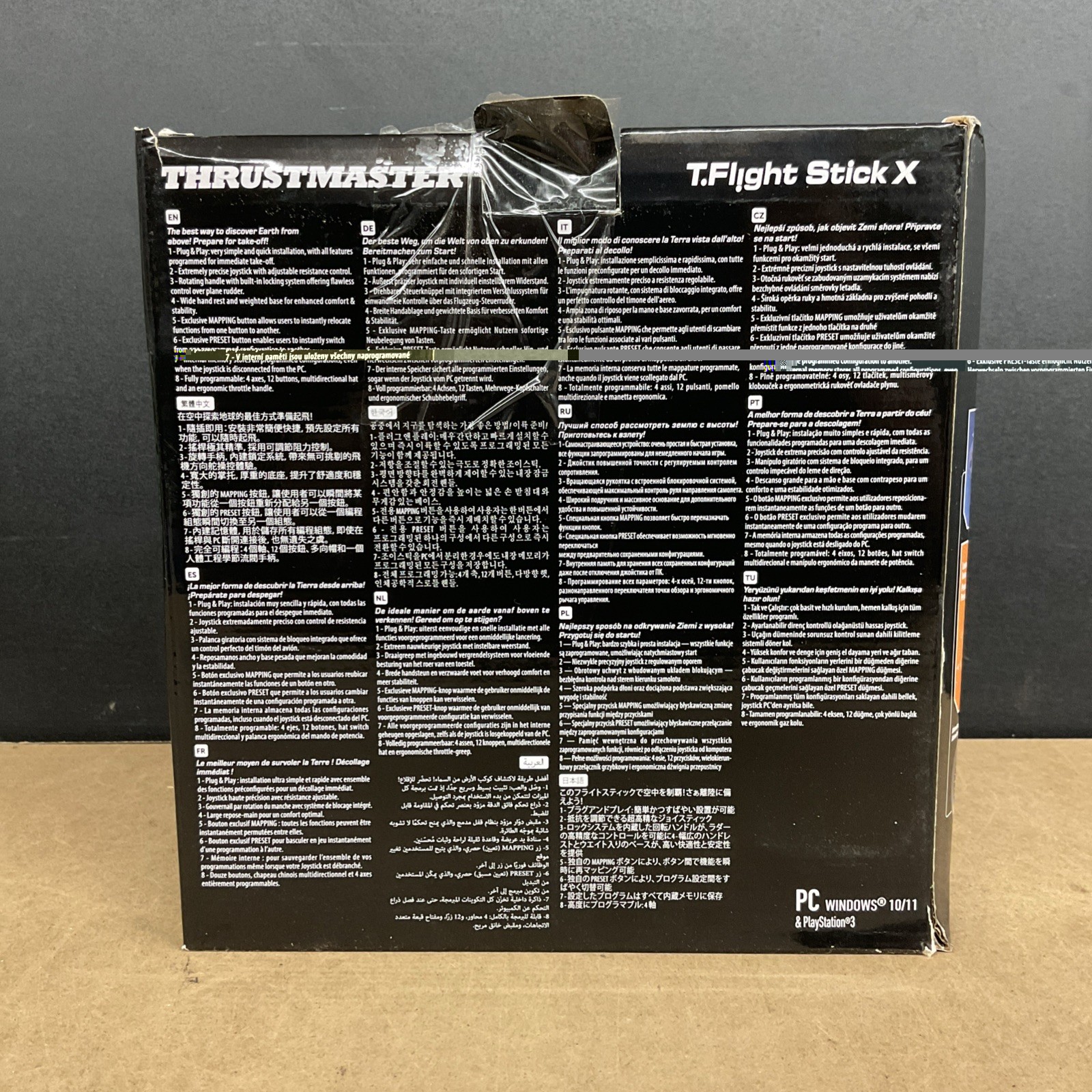 PC Accessory: Flight - Stick - Thrustmaster T-Flight X Controller - Box Damage