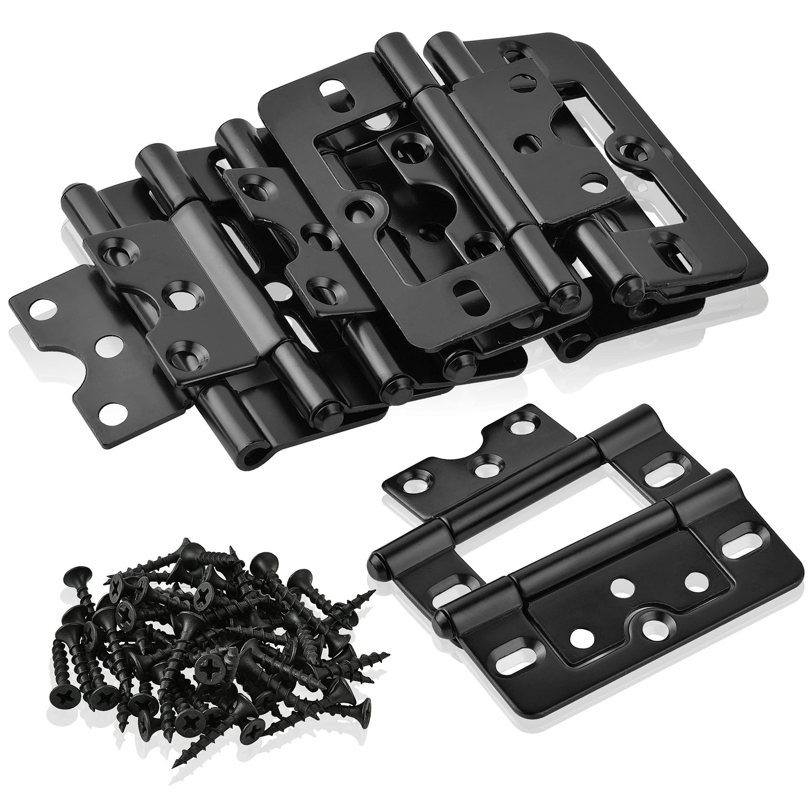 10Pcs Non Mortise Cabinet Door Hinges, 3"x1.4" Rustproof Mobile Home Door Hin...