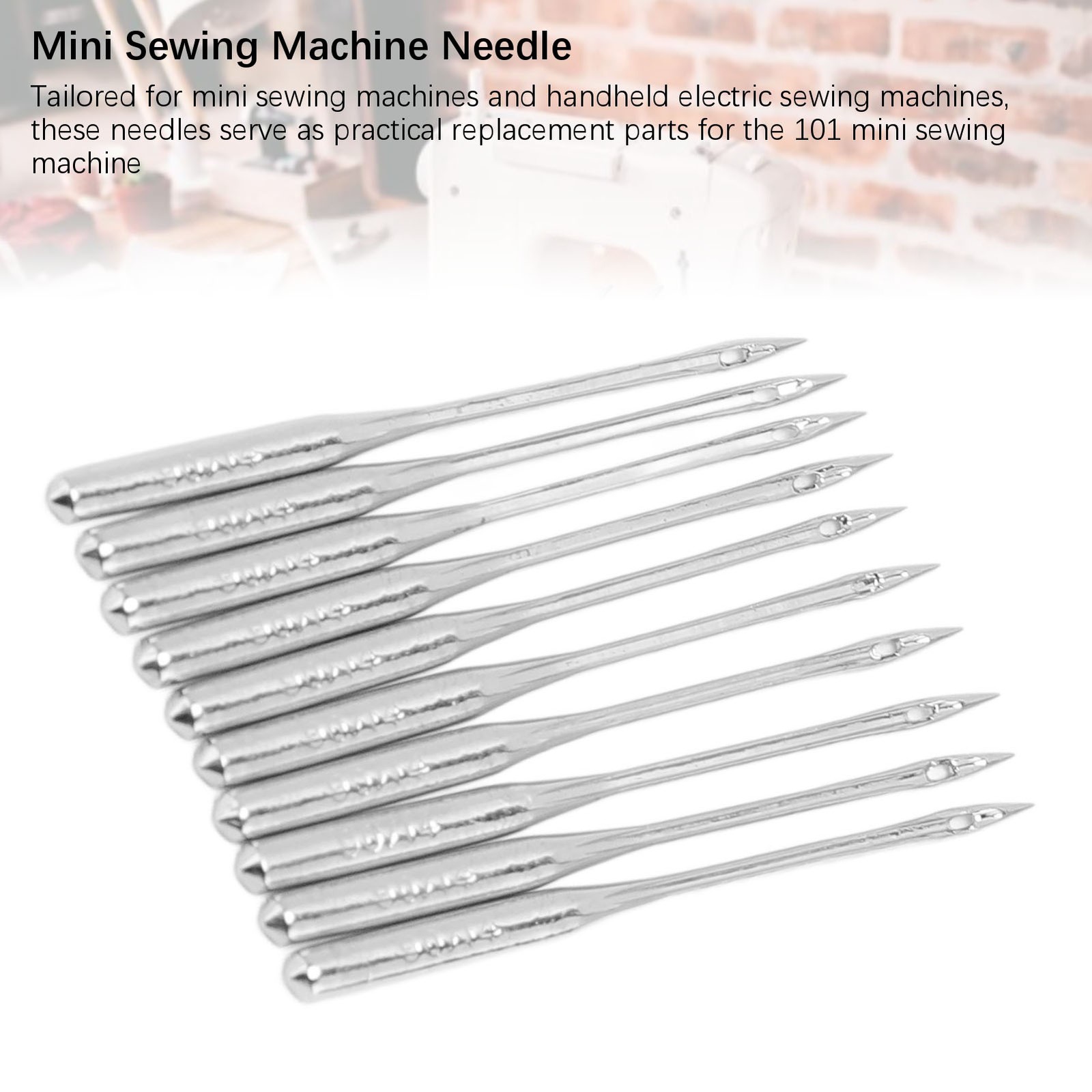 20PCS Sewing Machine Needles Stainless Steel Needle Replacement For 101 Mini
