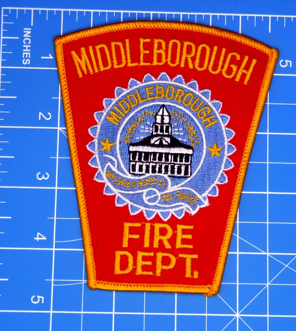 Middleborough Plymouth City Massachusetts Fire Dept patch-Bin A