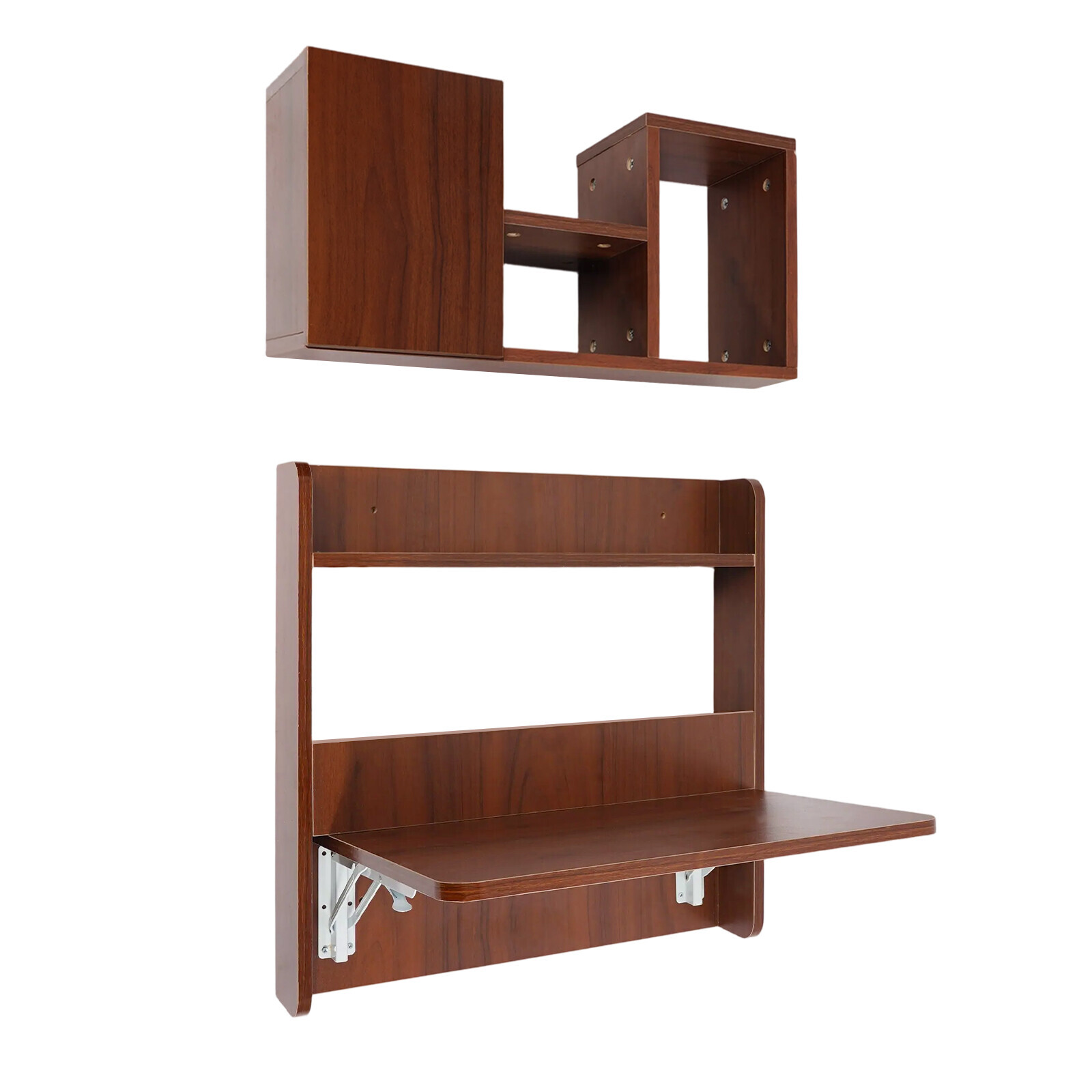 Wall Mounted Bookshelf Folding Space Saving Wall Mounted Table Fold Down Lapto