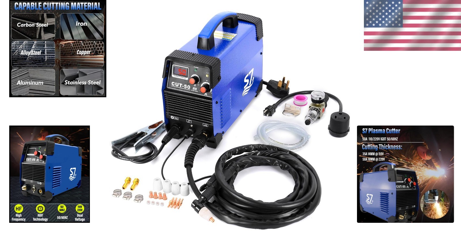 Versatile Plasma Cutter for Steel, Aluminum & Copper