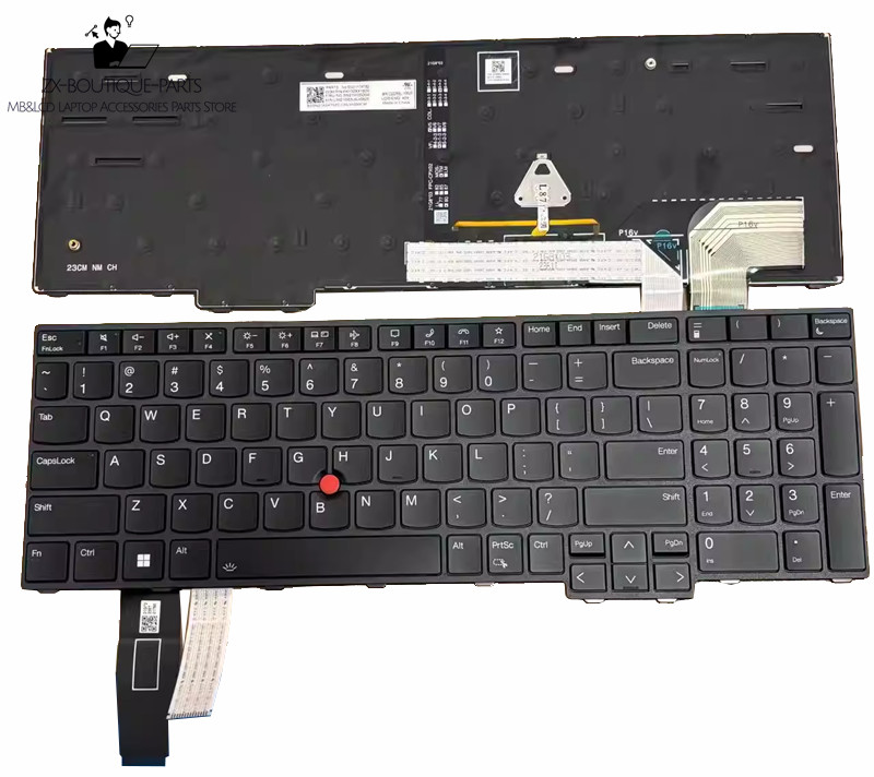 Thinkpad P16v Gen 1 Gen 2 P16S Gen 2 T16 Gen 2 L15 Gen 4 US Keyboard 5N21K05004