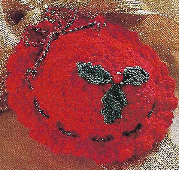 Poinsettia Sachet crochet PATTERN INSTRUCTIONS