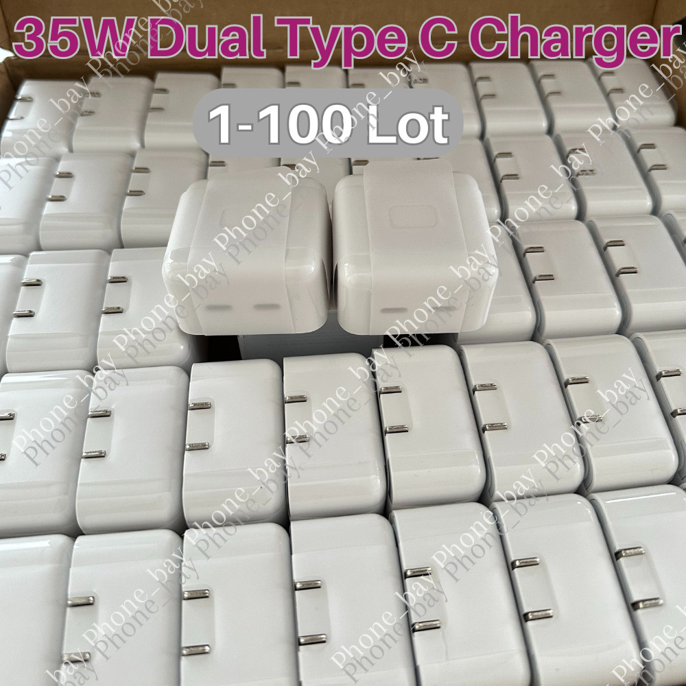 35W Dual USB-C Wall Adapter Fast Power Charger For Apple iPhone iPad Samsung Lot