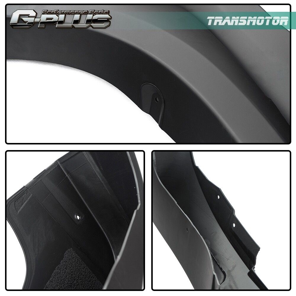 Fit For 05-11 Dodge Dakota Matte Black Fender Flares Front Rear Set