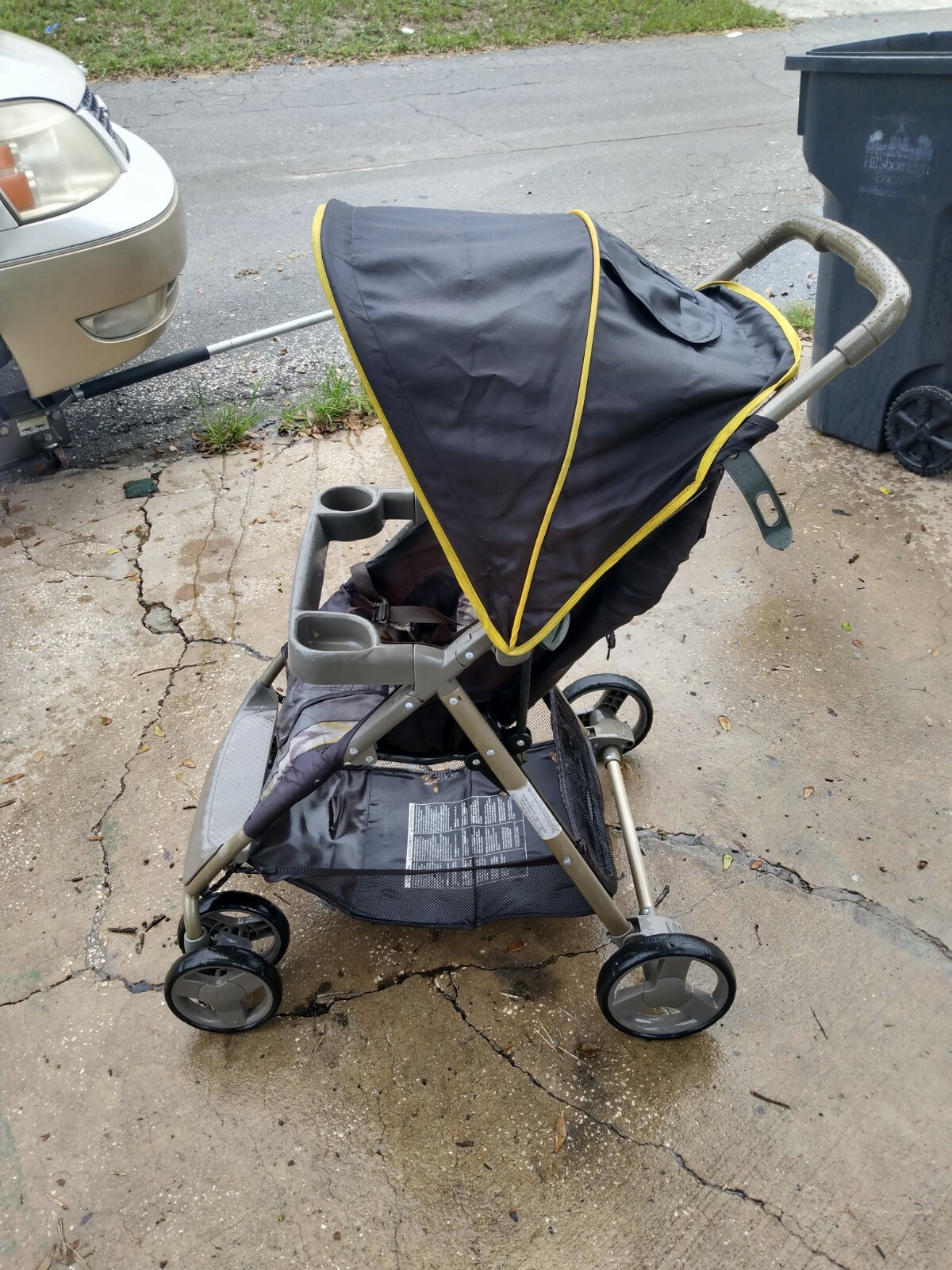 Evenflo Stroller rear wheel only. Size 7 3/4"