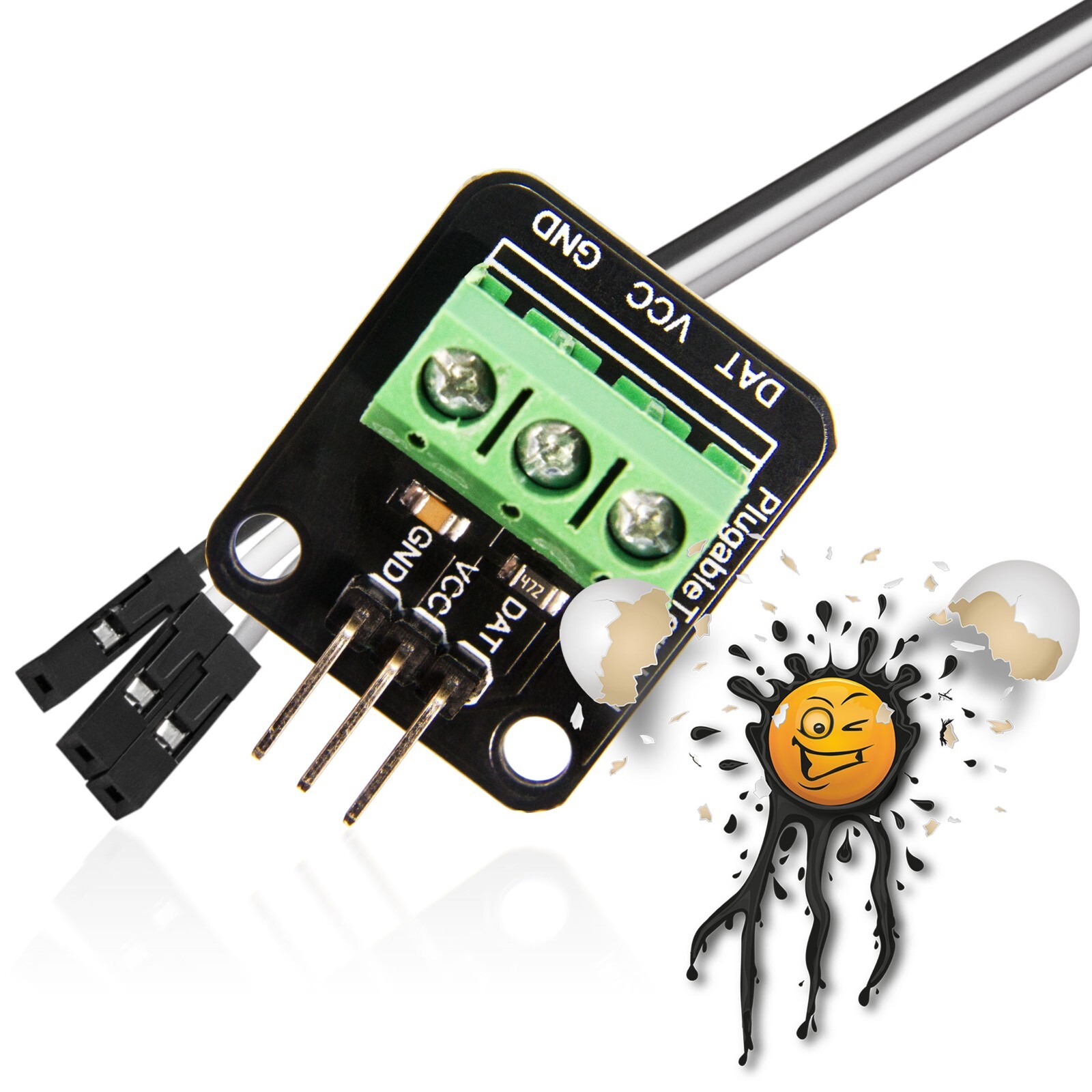 DS18B20 1-wire Meter Temperature Sensor AM2301 DHT11 DHT22 Adapter Module