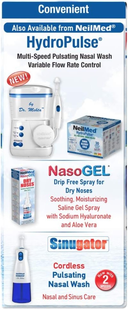 Effortless Assembly NasaDock Plus Stand for Sinus Rinse, Available in Black