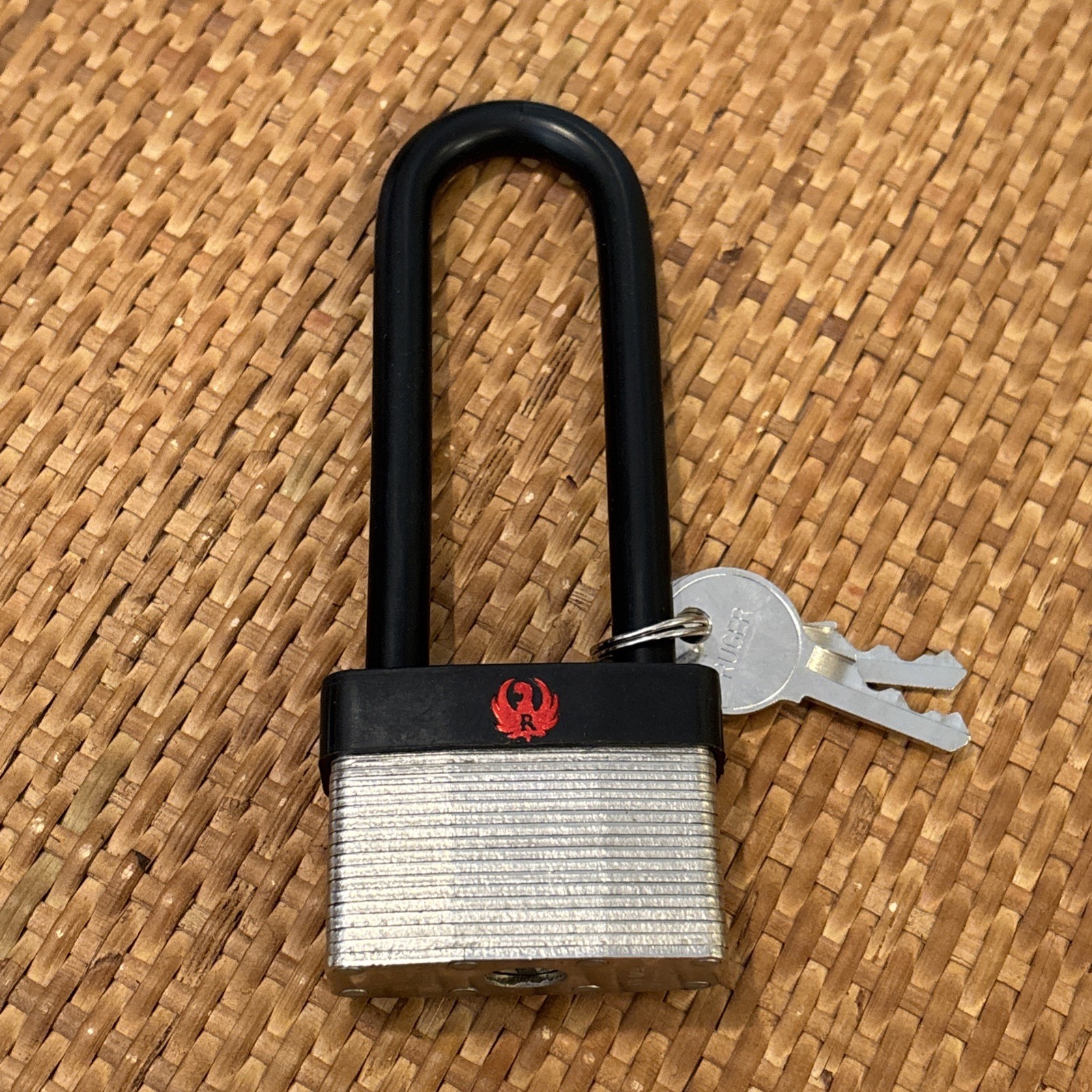 Ruger 5035 Firearm Rifle Lock 3.5” x 50mm With 2 Keys NEW With damaged Graphic