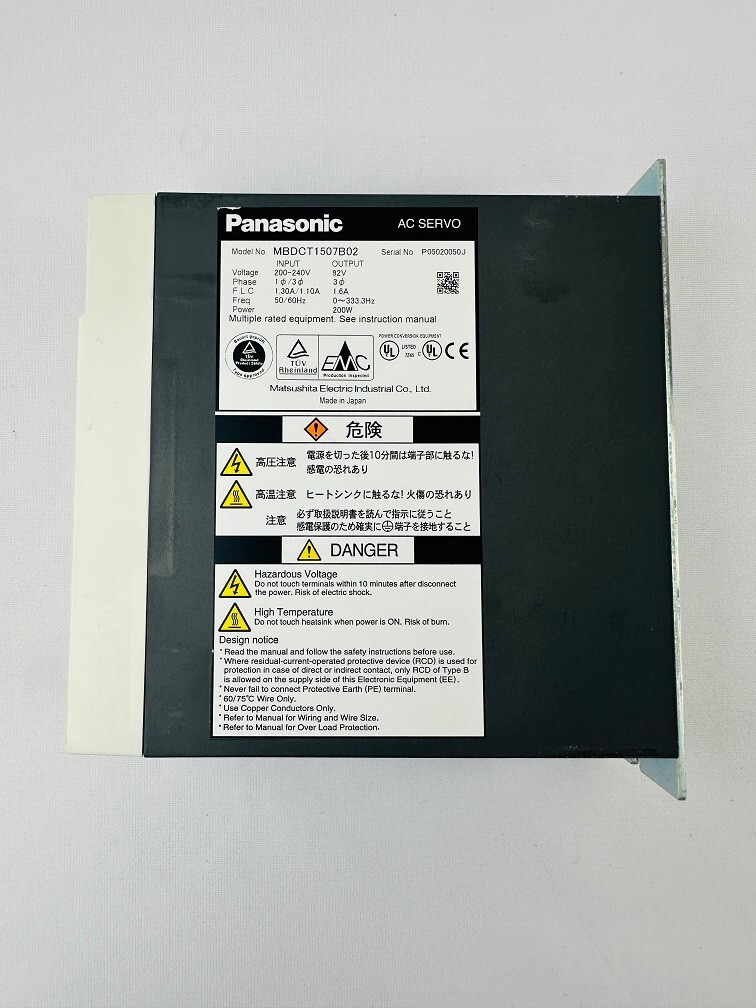 Panasonic MBDCT1507B02 AC Servo Drive