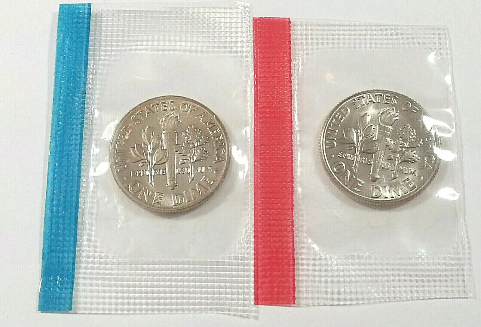 1975 P & D Roosevelt Dime Set