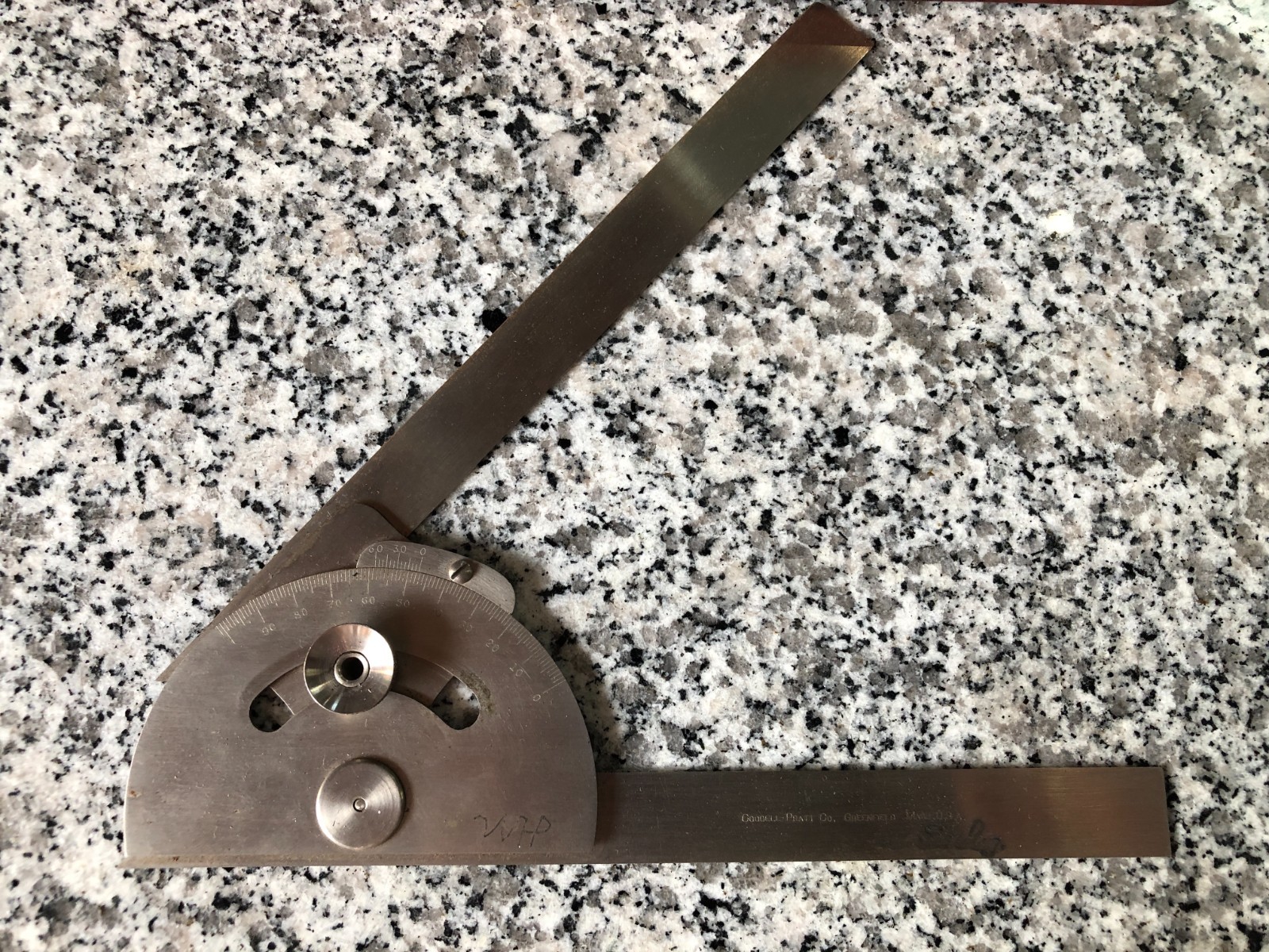 Massachusetts Tool Boxed Protractor