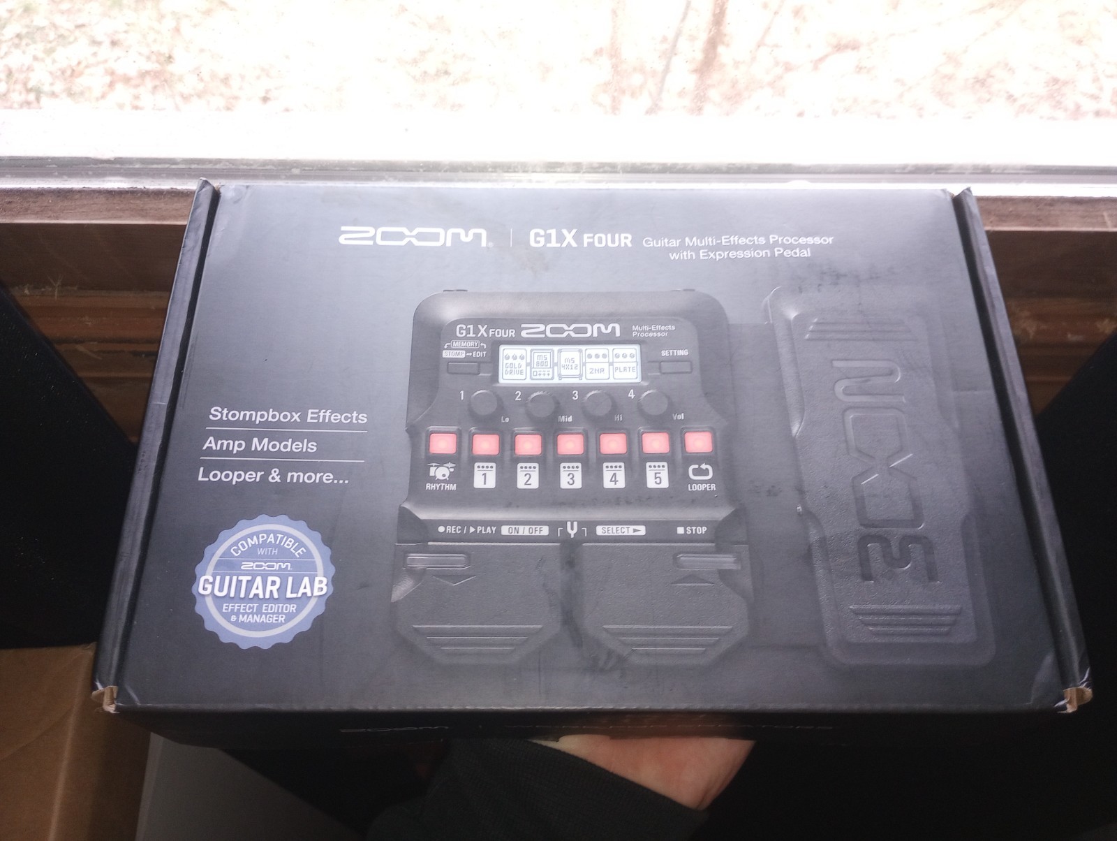 Zoom G1X Four Multi-Effects Guitar Effects Pedal, Black, 1 Unit