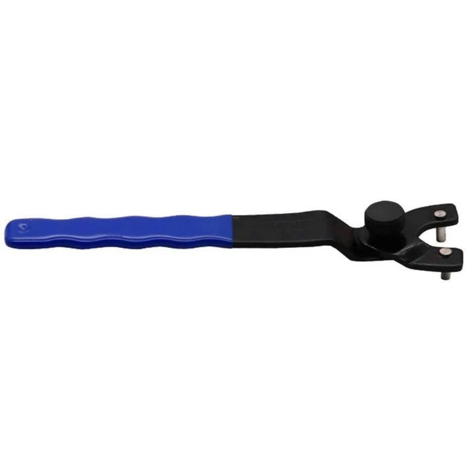 All-Purpose Pin Spanner Tool Adjustable for Grinder Nut Removal Rubber Handle