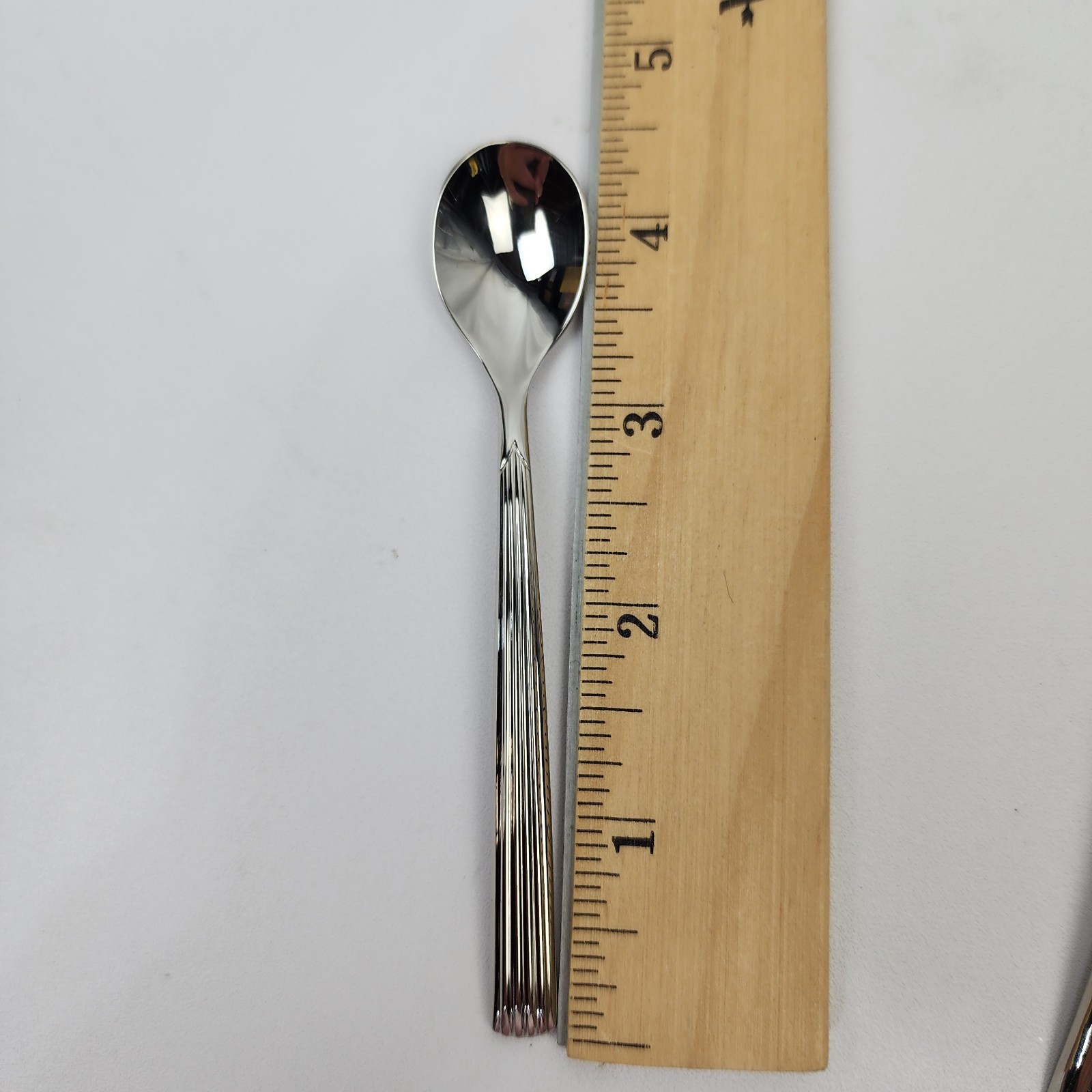 Lenox Stainless Flatware 18/10 Kennedy Serving Set 7pc Grooved Handle Glossy