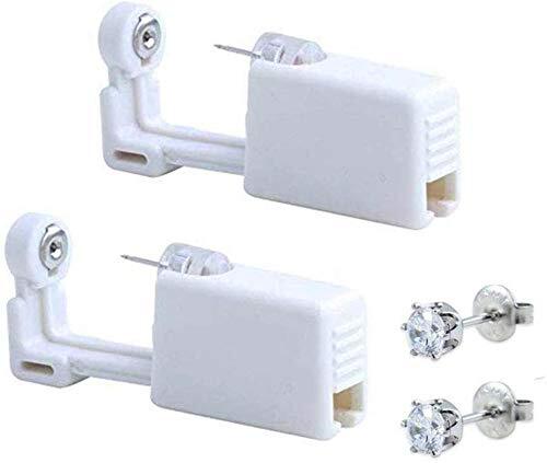 2 Pack Kits de perforación de oreja desechables para autoperforación de oreja