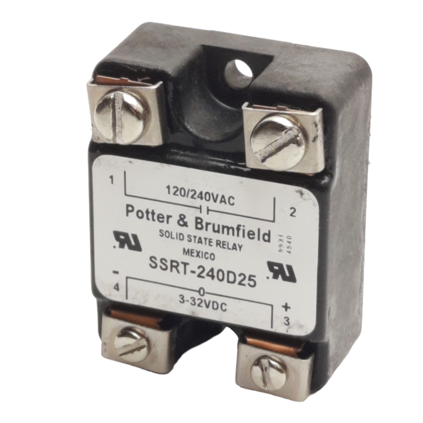 Potter & Brumfield SSRT-240D25 Solid State Relay 3-32VDC Control, 240V 25A Load