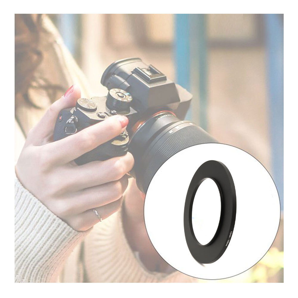 72-49/52/55/58/67/72/77/82/86/95/105mm Step-Down/Step-Up Ring Lens Filter Ring