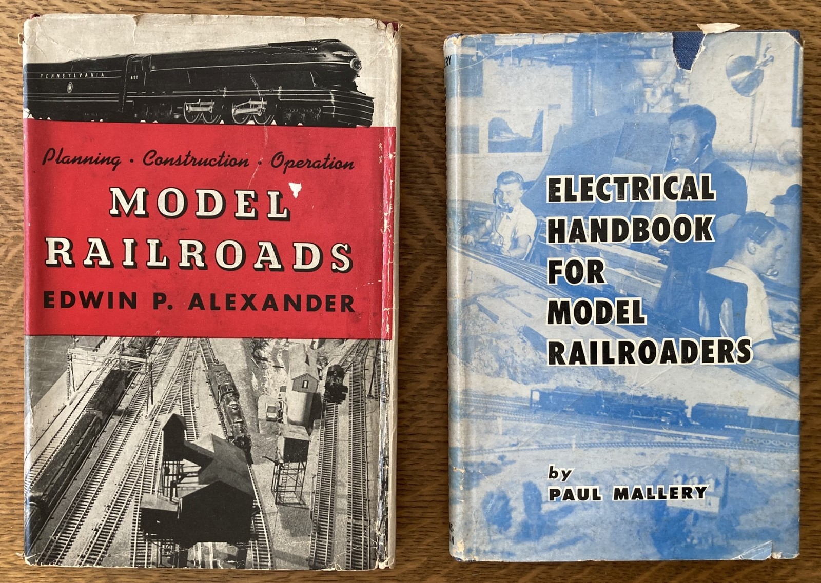 2 HC lot Model Railroads Edwin Alexander Electrical Handbook Railroaders Mallery