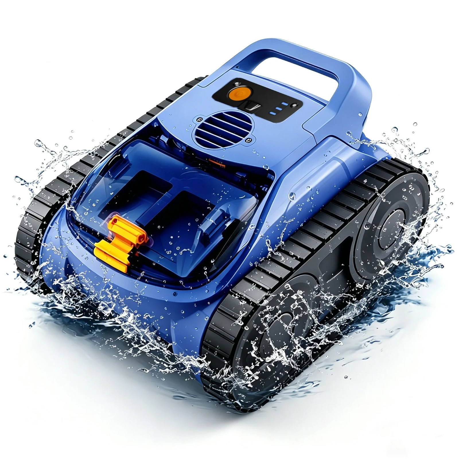 Cordless Robotic Pool Cleaner, Seauto SAT20Pro Pool Robot with Sonar Navigation