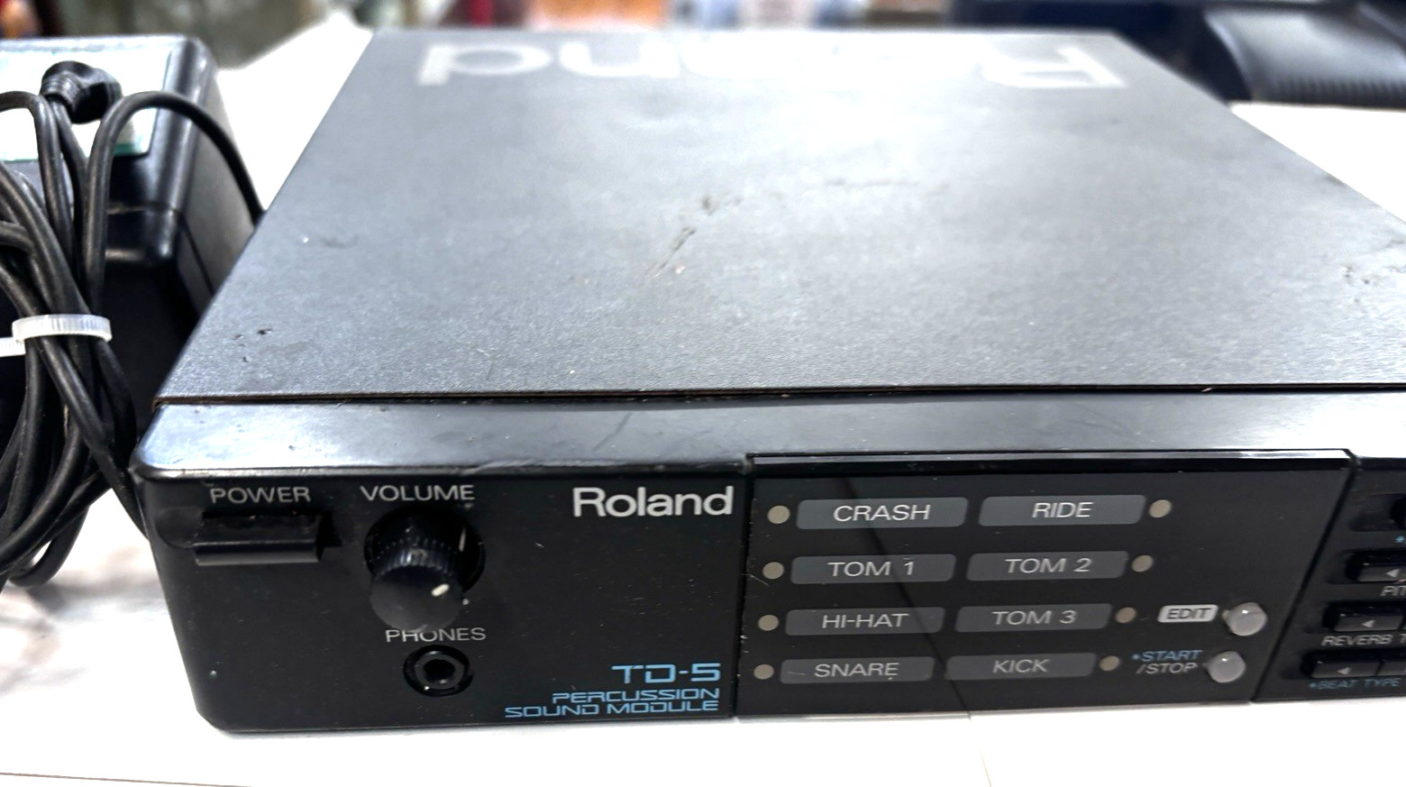 Roland Percussion Sound Module TD-5 Drum Trigger Unit Tested w/ adapter