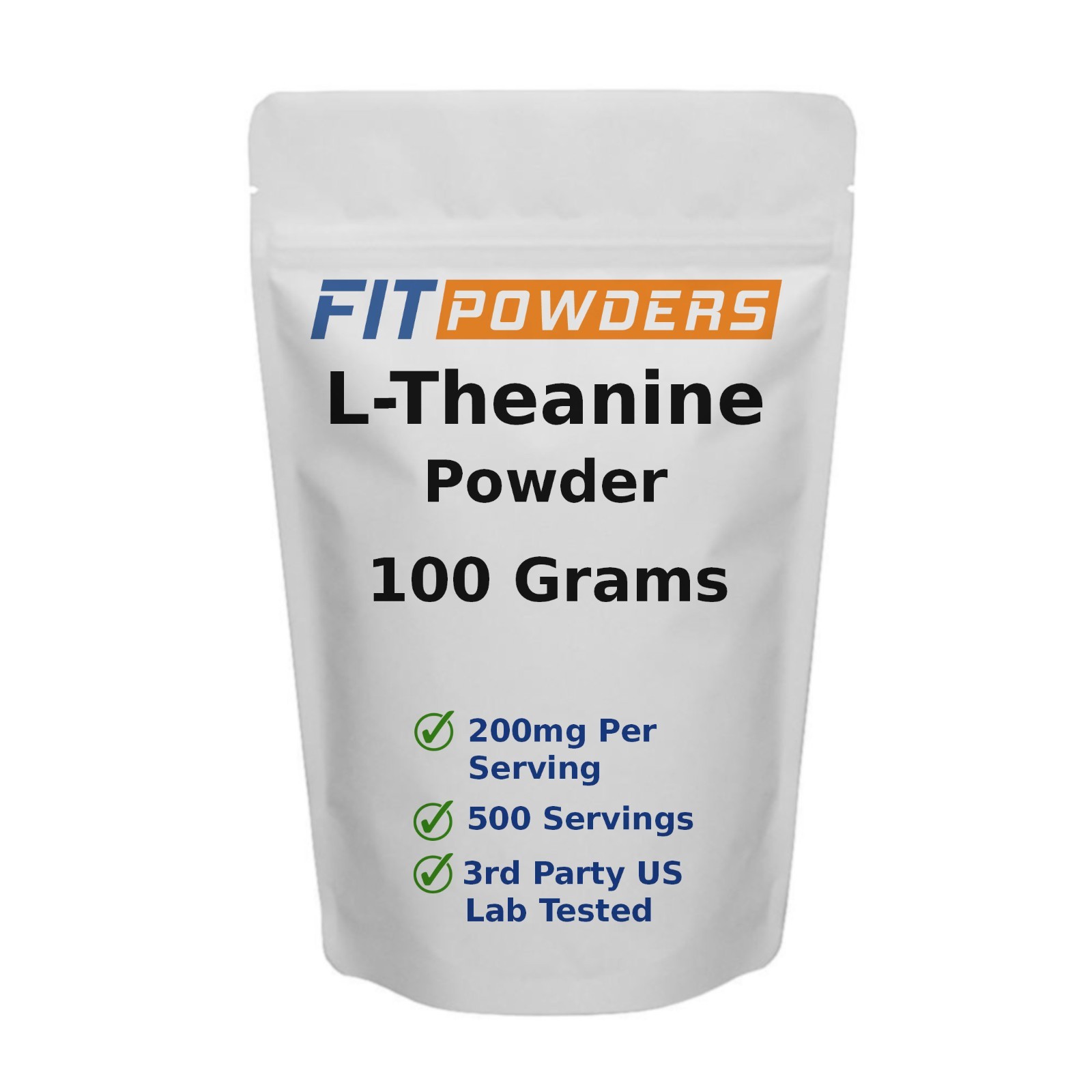 L-Theanine Powder 100% Pure 100 Grams - 3rd Party Tested, Non-GMO, With Scoop