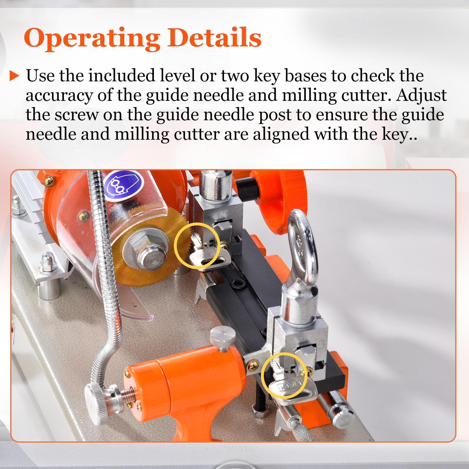 Two-sided Key Cutting duplicating Machine Cutter Car Key Copier Locksmith Tool