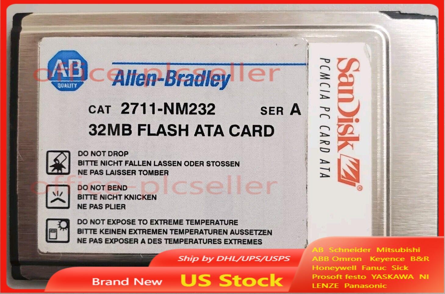 Allen Bradley 2711-NM232 Series A 32MB PCMCIA Memory Card for PanelView.