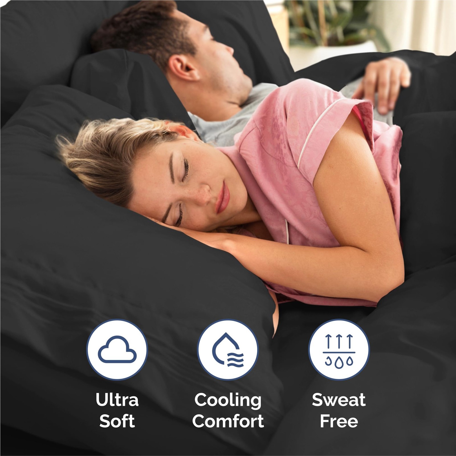 King Size 4 Piece Sheet Set - Comfy Breathable Cooling Bed Sheets Set - Hote...