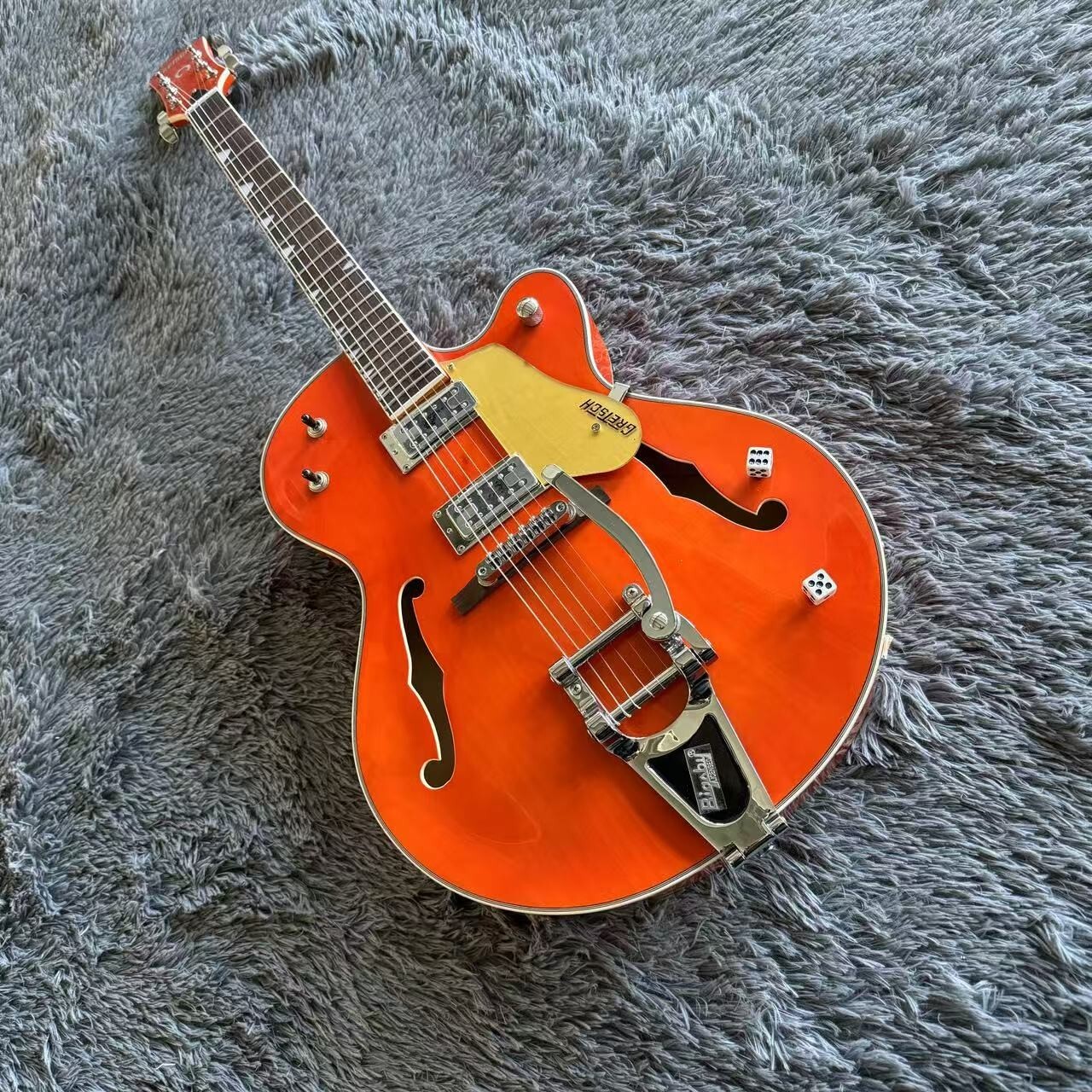 New Jazz Electroc Guitar Semi Hollow Falcon Model in Orange