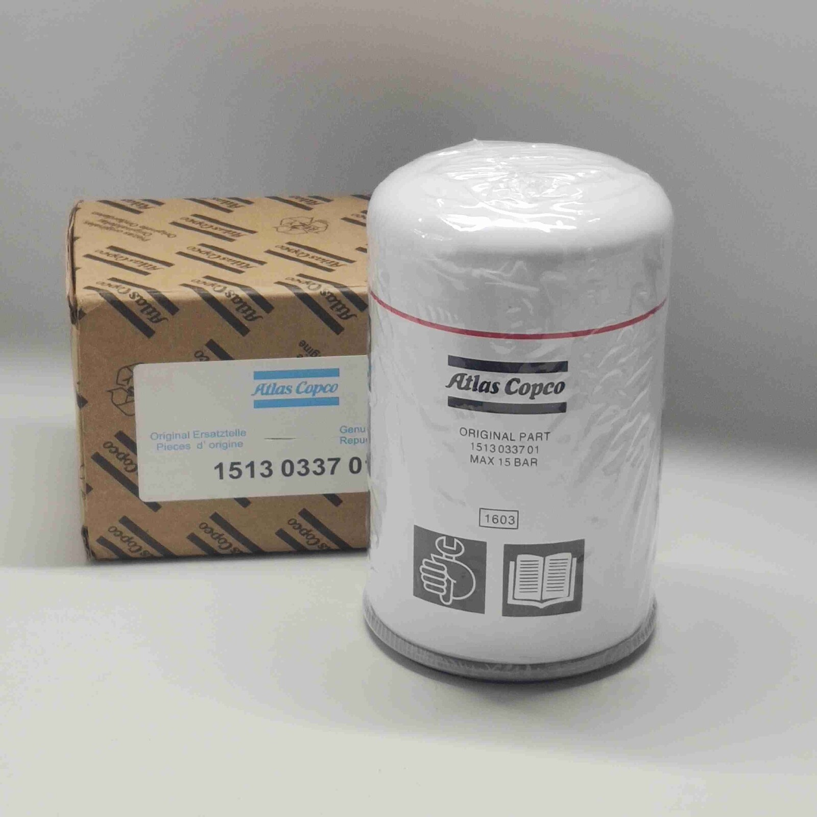 1PC New For ATLAS COPCO 1513033701 Oil Filter Compressor 1513-0337-01