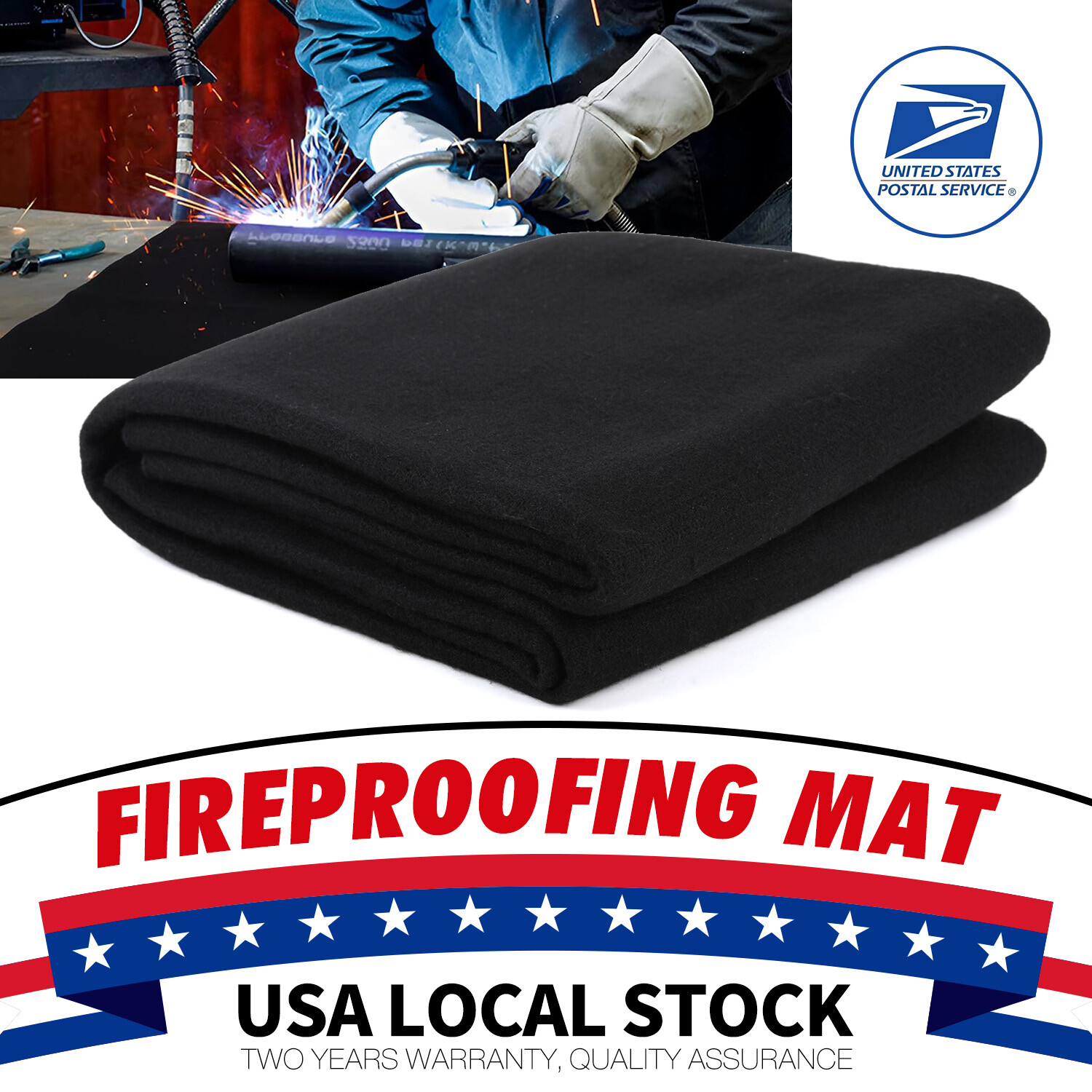 40"x40" Fireplace Floor Protection Rug BBQ Floor Protective Mat Fireproof Pad