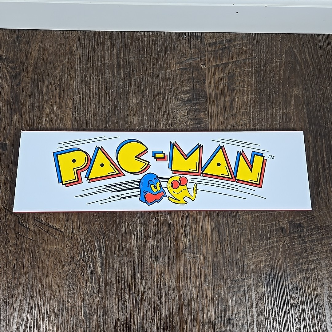 Arcade1UP Pac-Man Gen 1 7030 Marquee Panel B Replacement