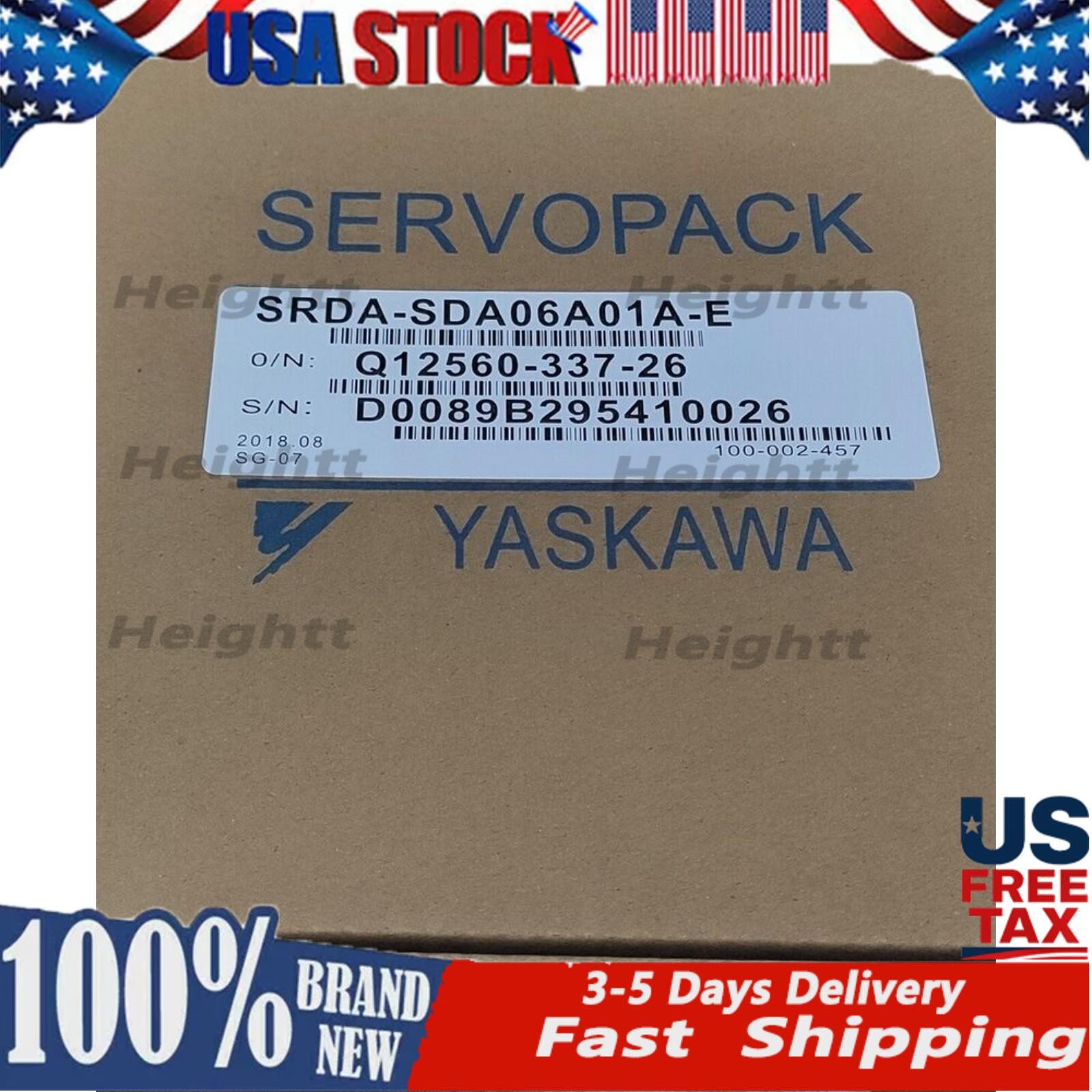 US FREE TAX  YASKAWA SRDA-SDA06A01A-E Servo Motor