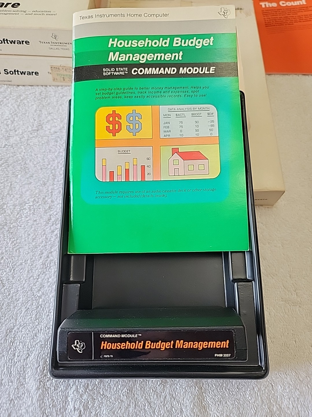 3 Texas Instruments Home Computer Applications Software Modules, Parsec, + More