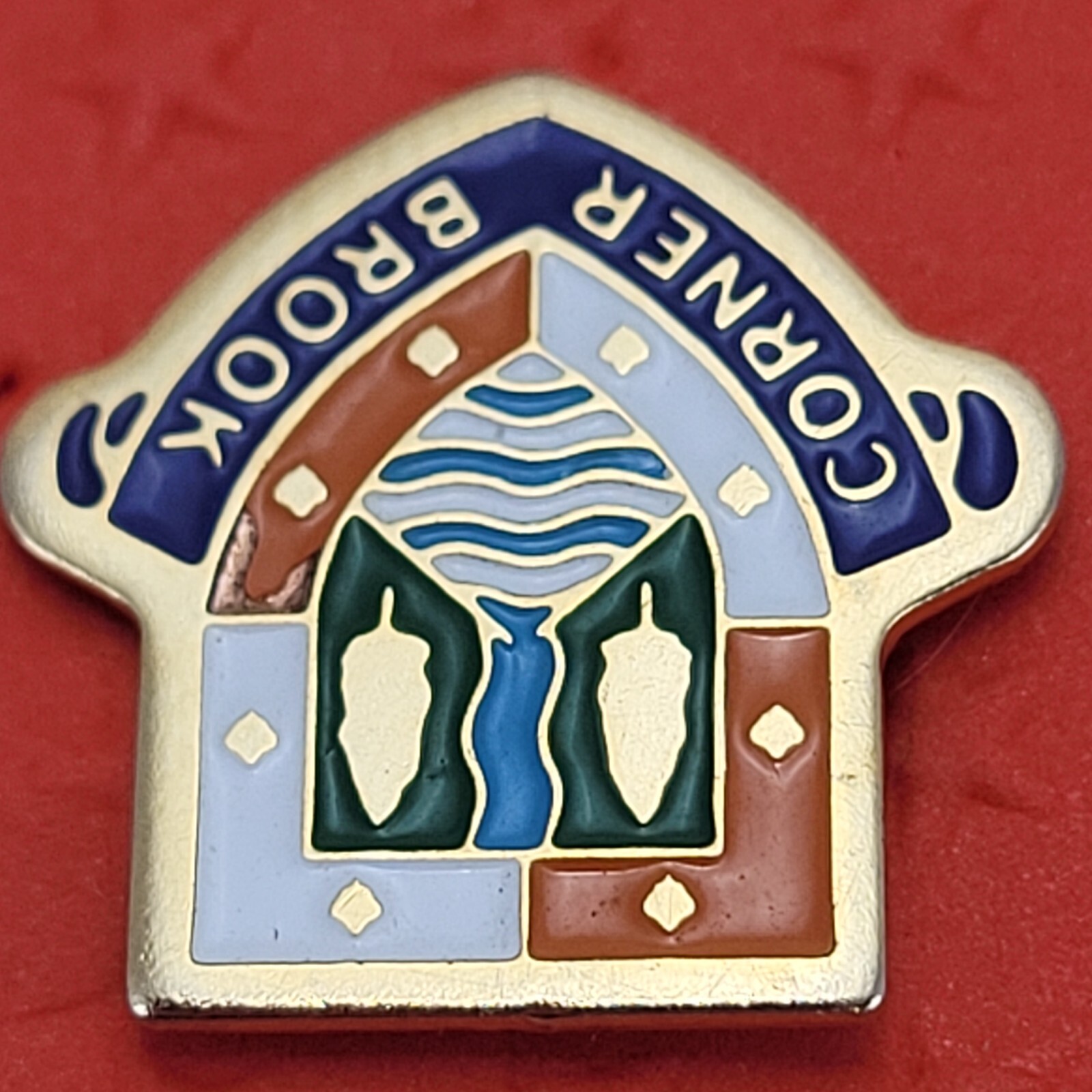 Corner Brook Pin Canada Lapel Hat Pin Multicolor