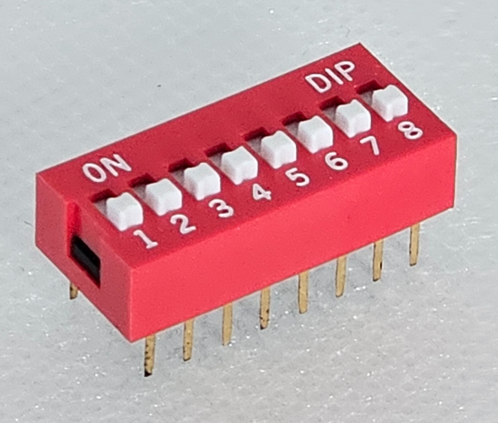 DIP Switches 8 Position 8 Way Raised Actuator