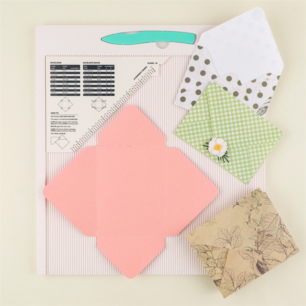 12x12" Multi-Purpose Scoring Board Envelope Gift Box Maker Scoring Tools