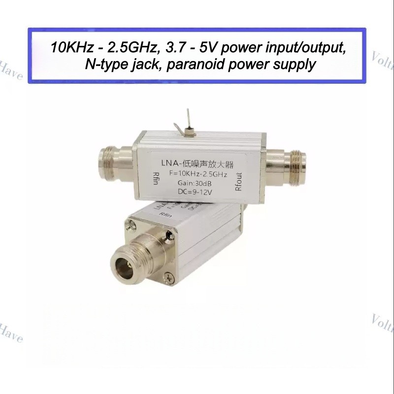 10KHz - 2.5GHz Low-noise Amplifier 3.7-5V Power Supply Input and Output N-type