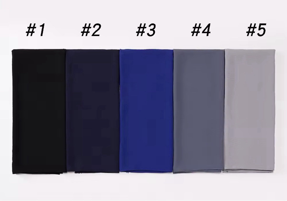 Women’s Solid Crystal crepe Headscarf Scarf Multicolor Wrap 175cm x 70cm